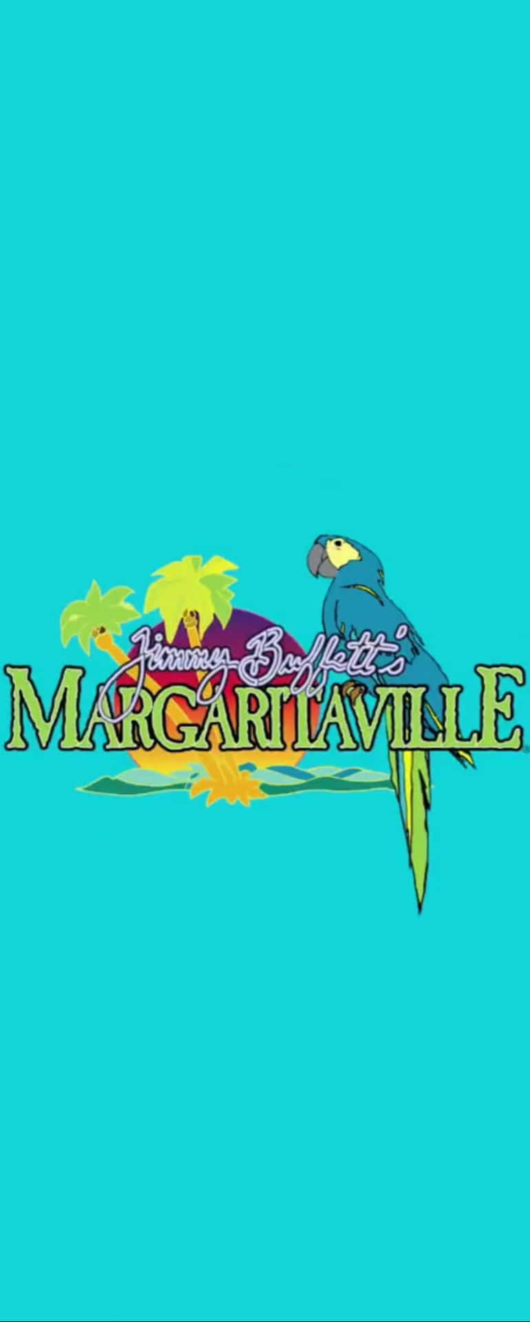 Jimmy Buffett's iconic Margaritaville logo Wallpaper