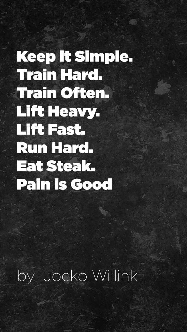 Keep It Simple Train Hard Lift Heavy Eat Good Wallpaper