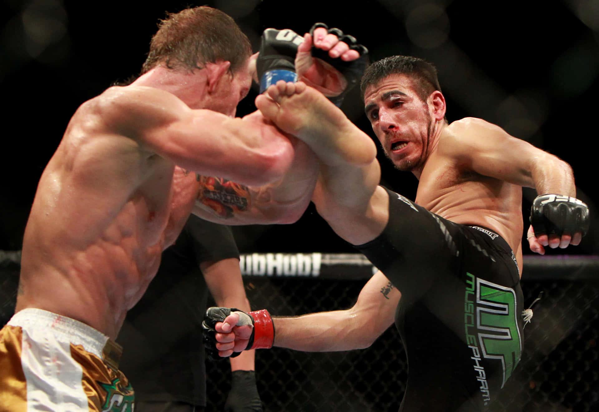 Kenny Florian Kicking Gray Maynard Wallpaper