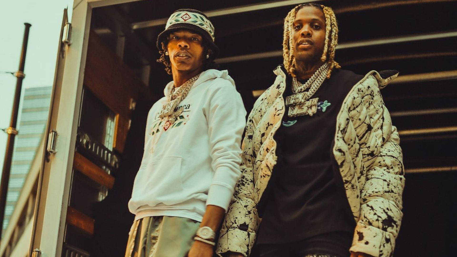 Lil Durk E Lil Baby Lá Fora Papel de Parede