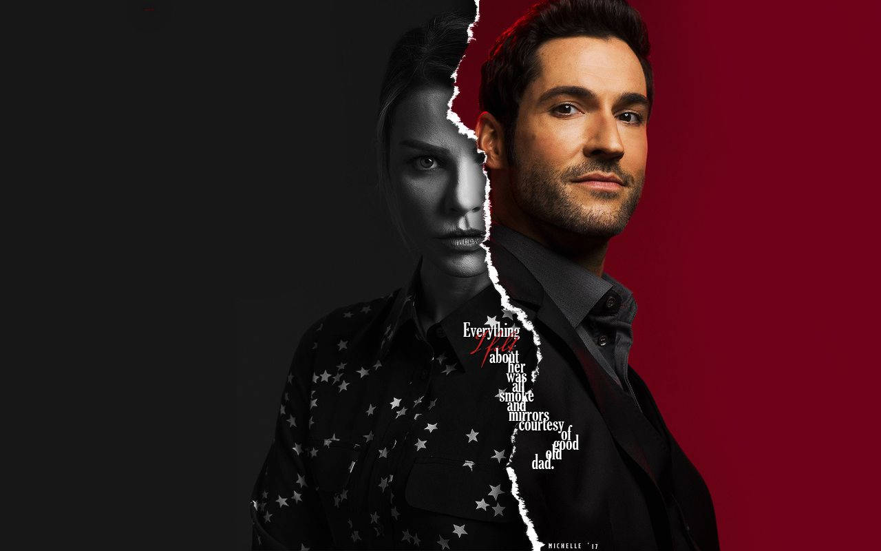 Citação De Lucifer E Chloe Papel de Parede