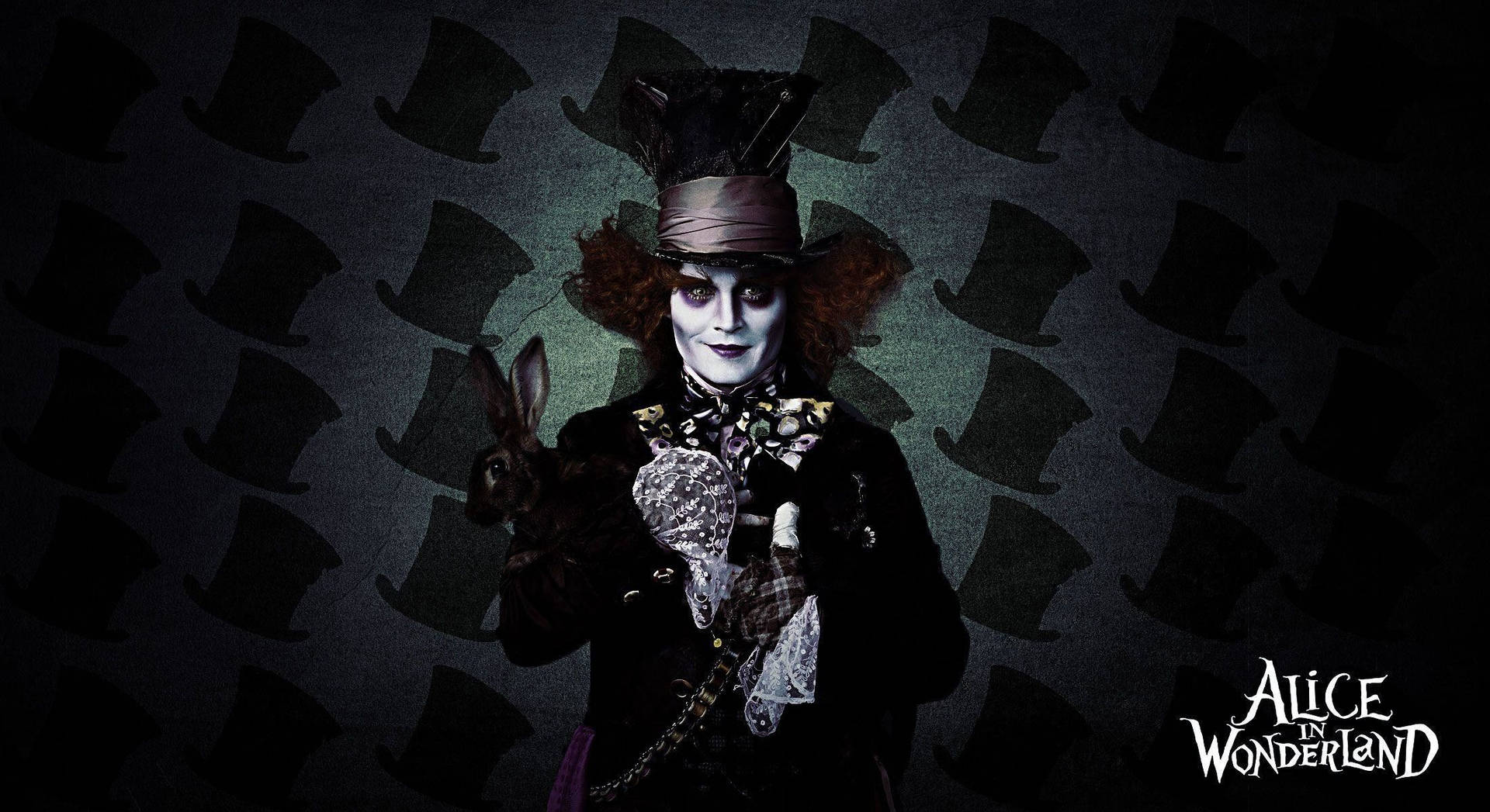 Mad Hatter Alice I Underlandet 2010 Wallpaper