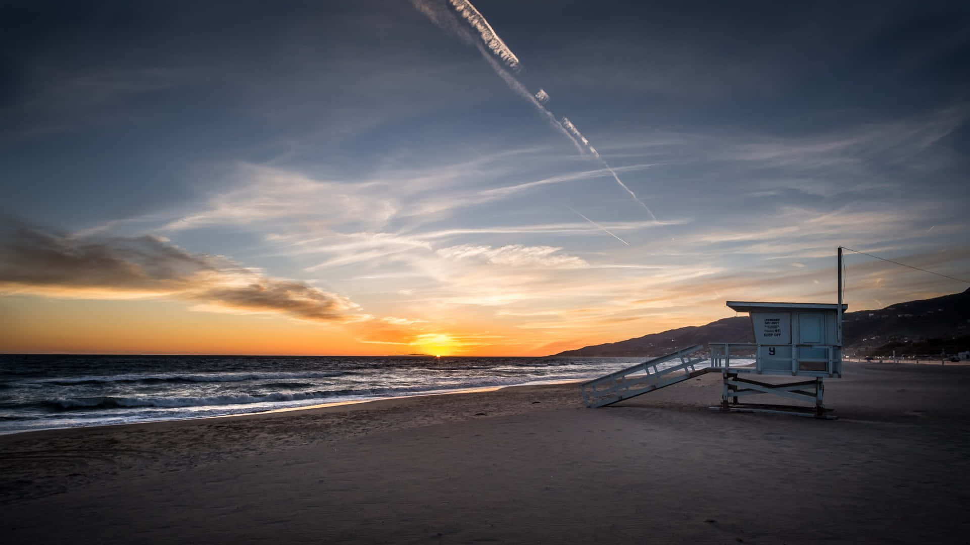 Malibu Beach Sunrise Desktop 2048 X 1152 Wallpaper