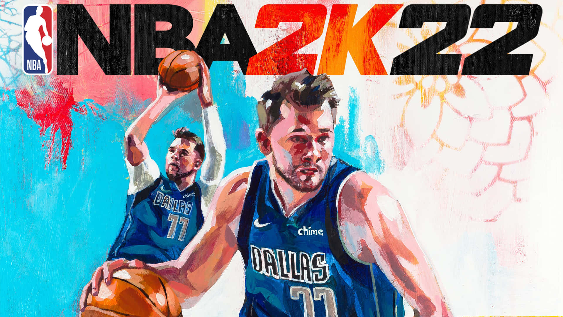 Lukadončić Nba 2k22 Dallas Mavericks. Sfondo