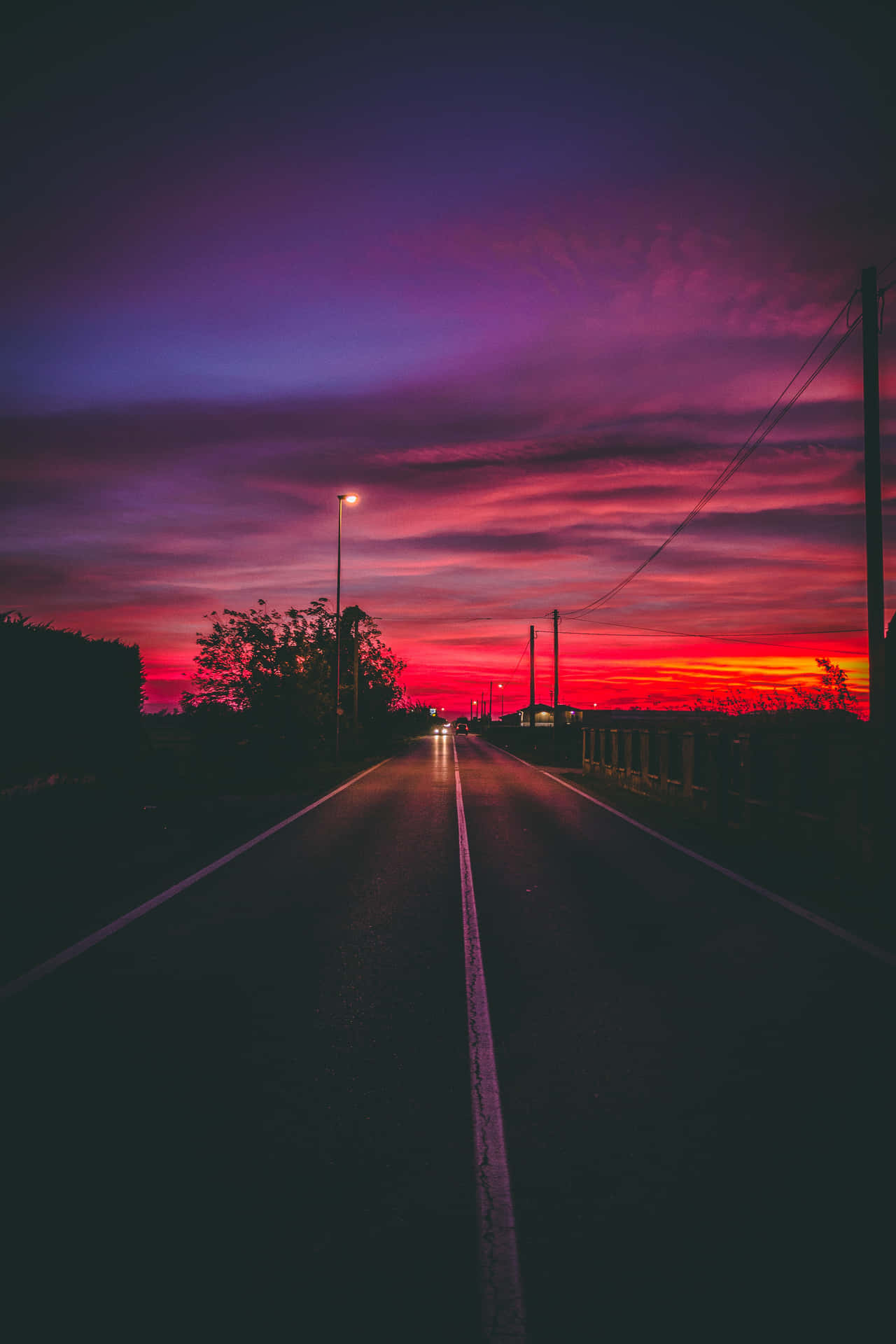 Illuminated cityscape during the night Wallpaper