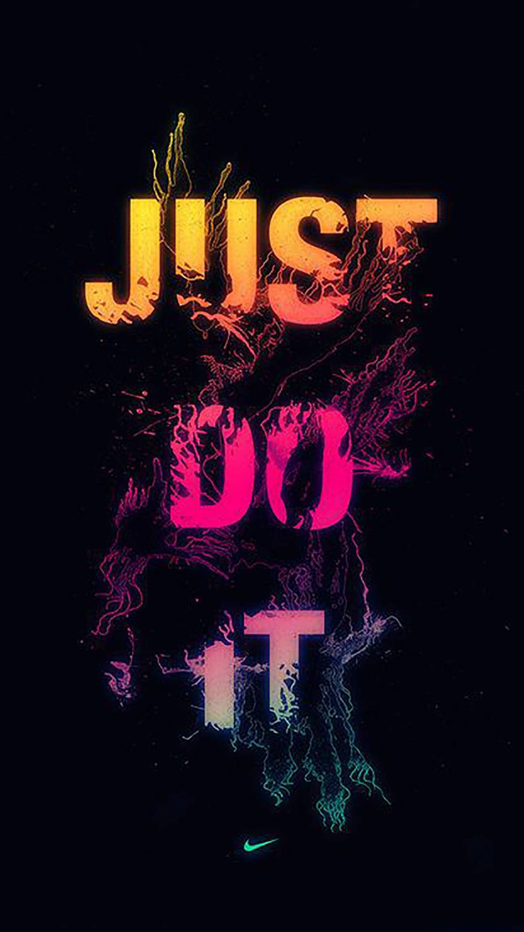 Nike Girl Just Do It Line Wallpaper