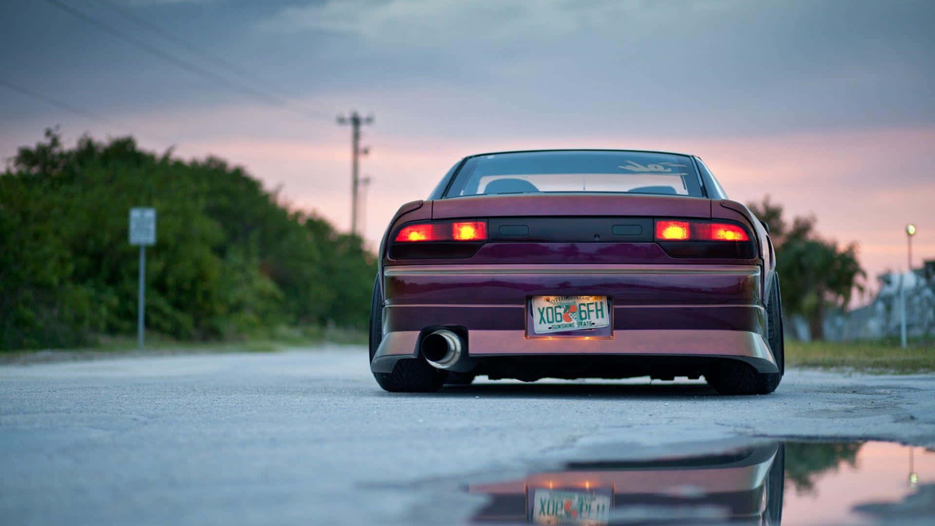 Nissan Silvia S13 Red Wallpaper