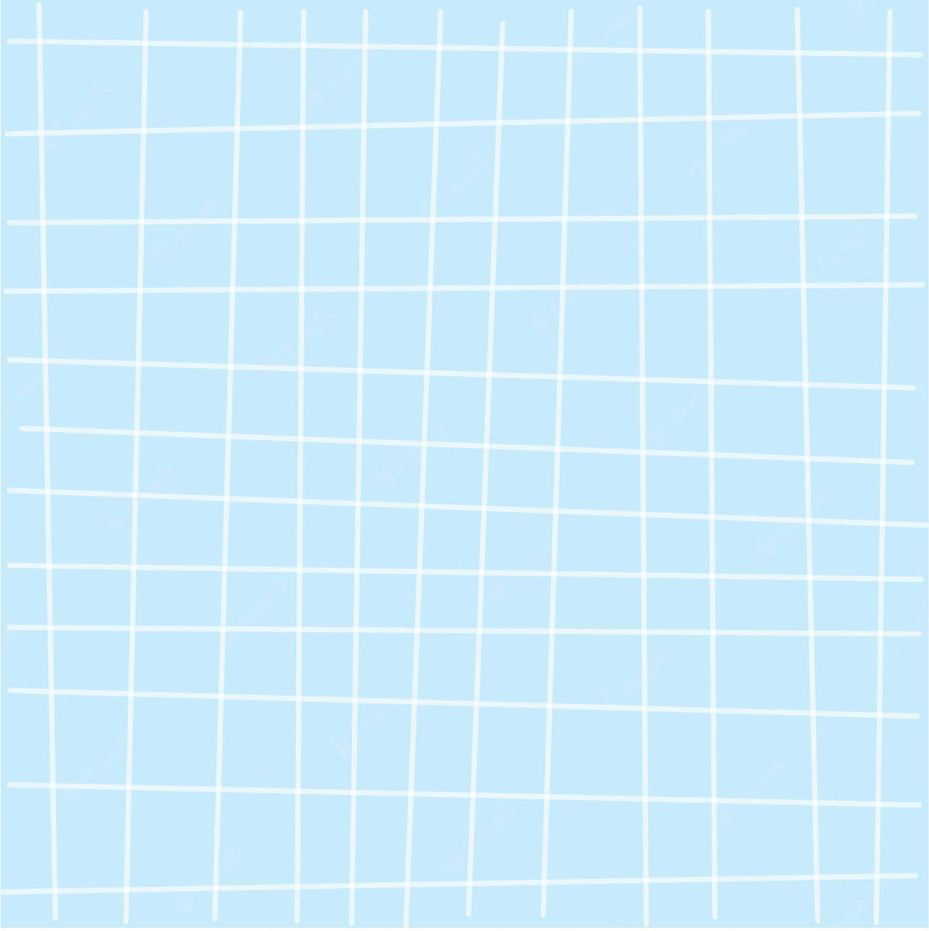 Pastel Blue Aesthetic Grid Uneven Wallpaper