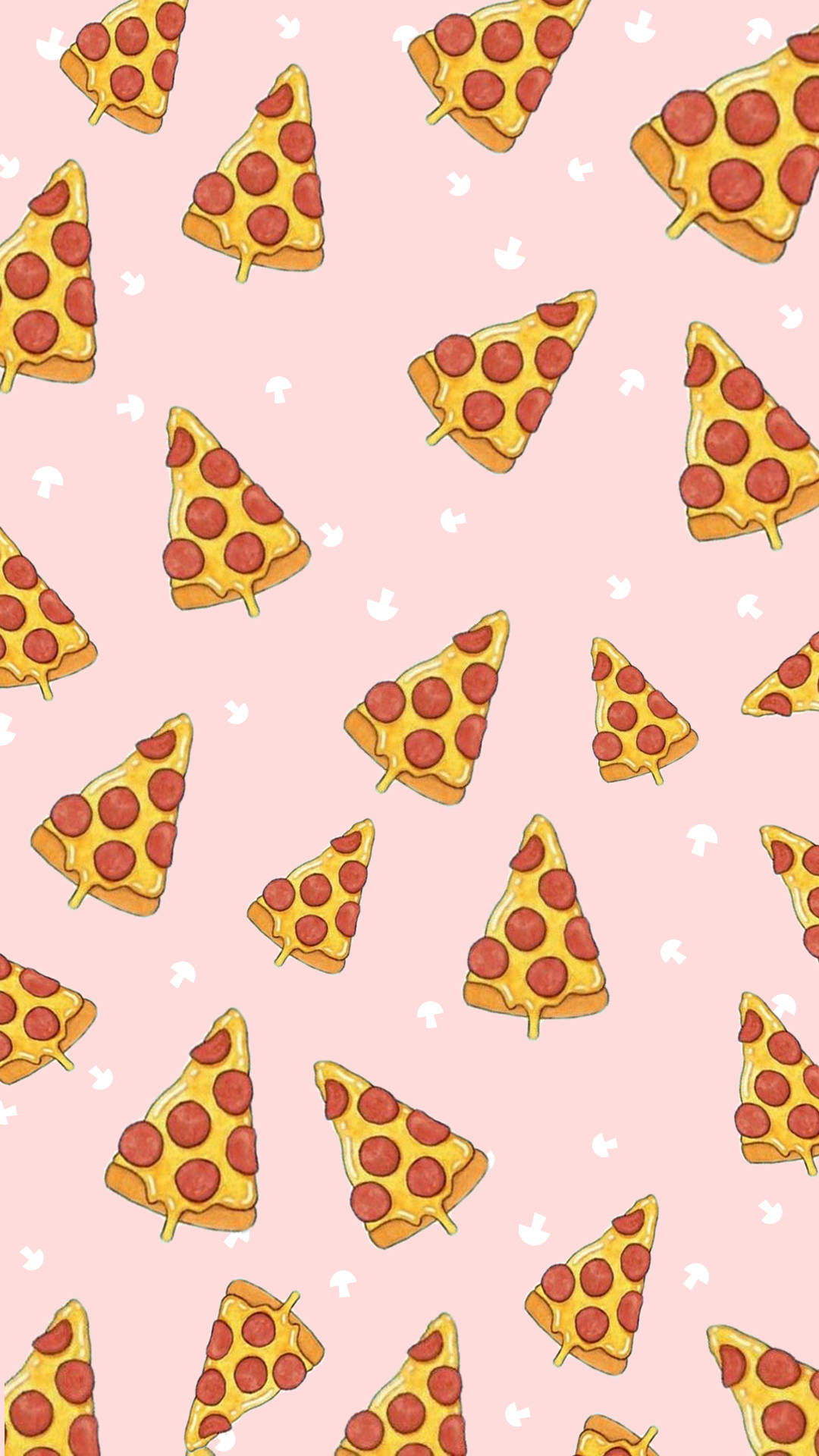 Pepperonipizza I Rosa. Wallpaper