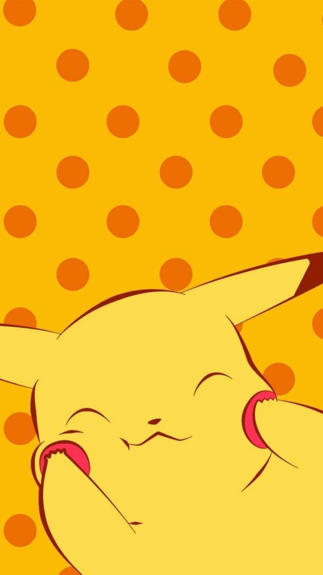 Pikachuen Una Imagen Circular Sin Costuras.