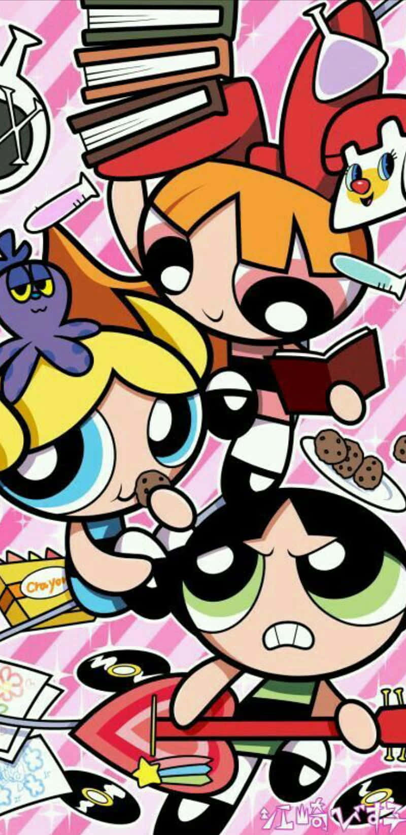 Powerpuff Piger tegneserie PFP. Wallpaper