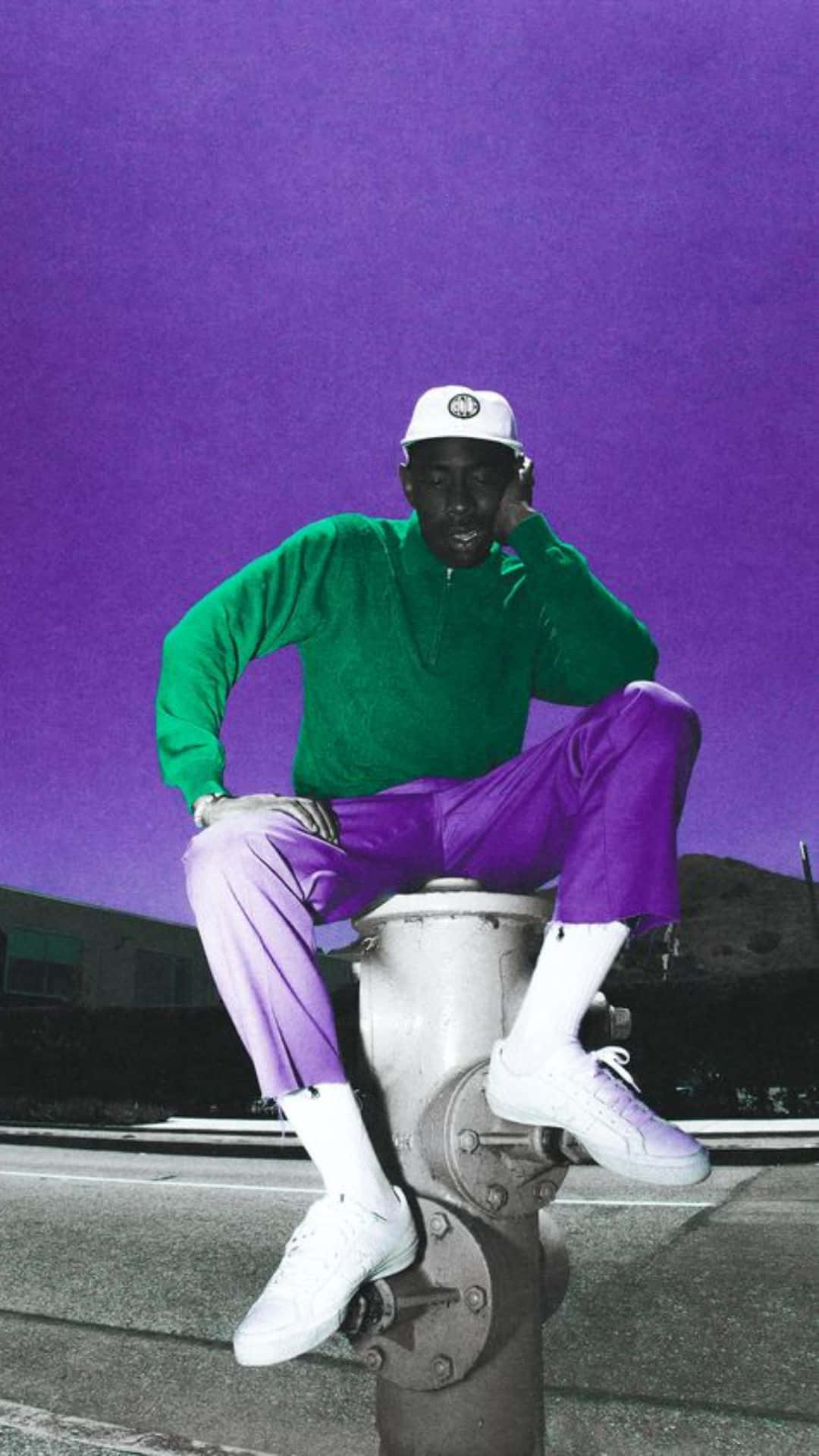 Purple Green Tyler The Creator PFP Wallpaper