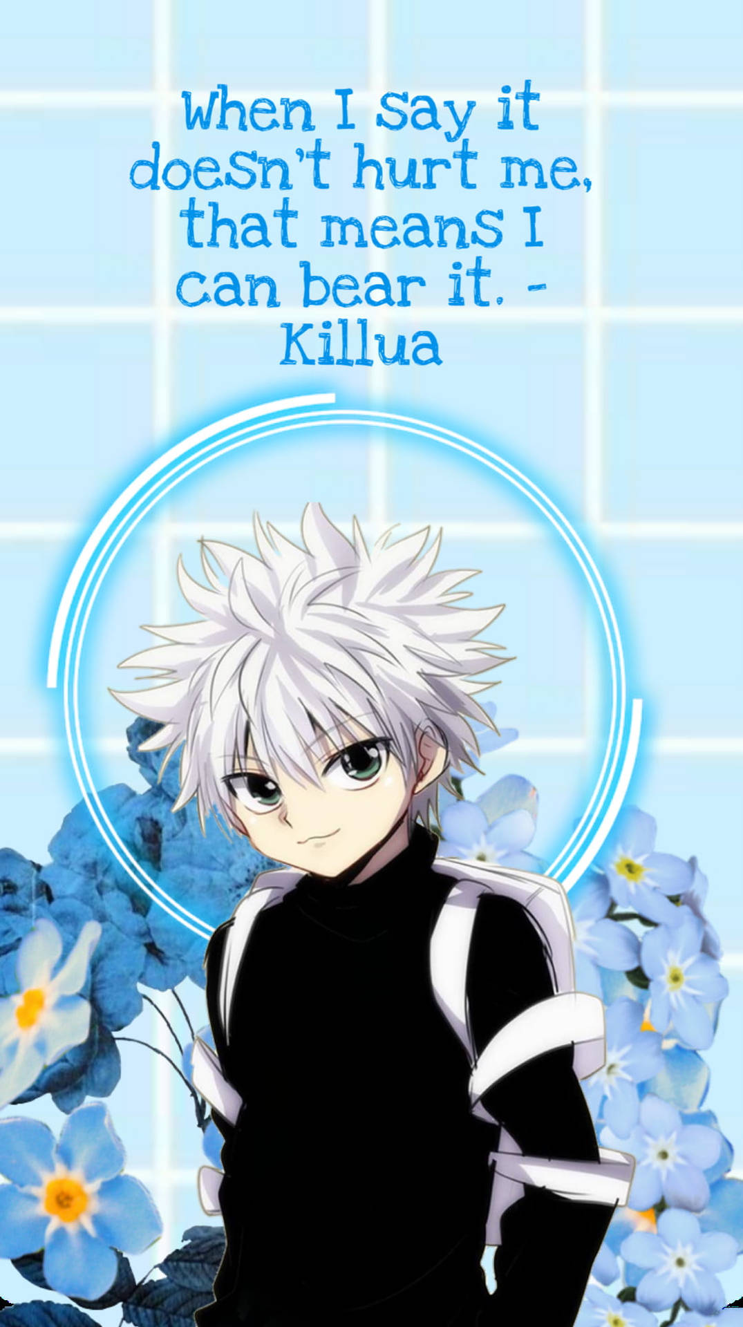 Quote Killua Iphone Wallpaper