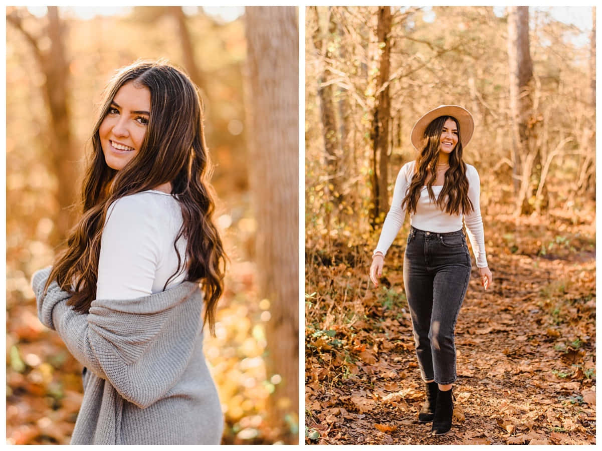 Embracing the Final Year - A senior student posing for her graduation portrait.