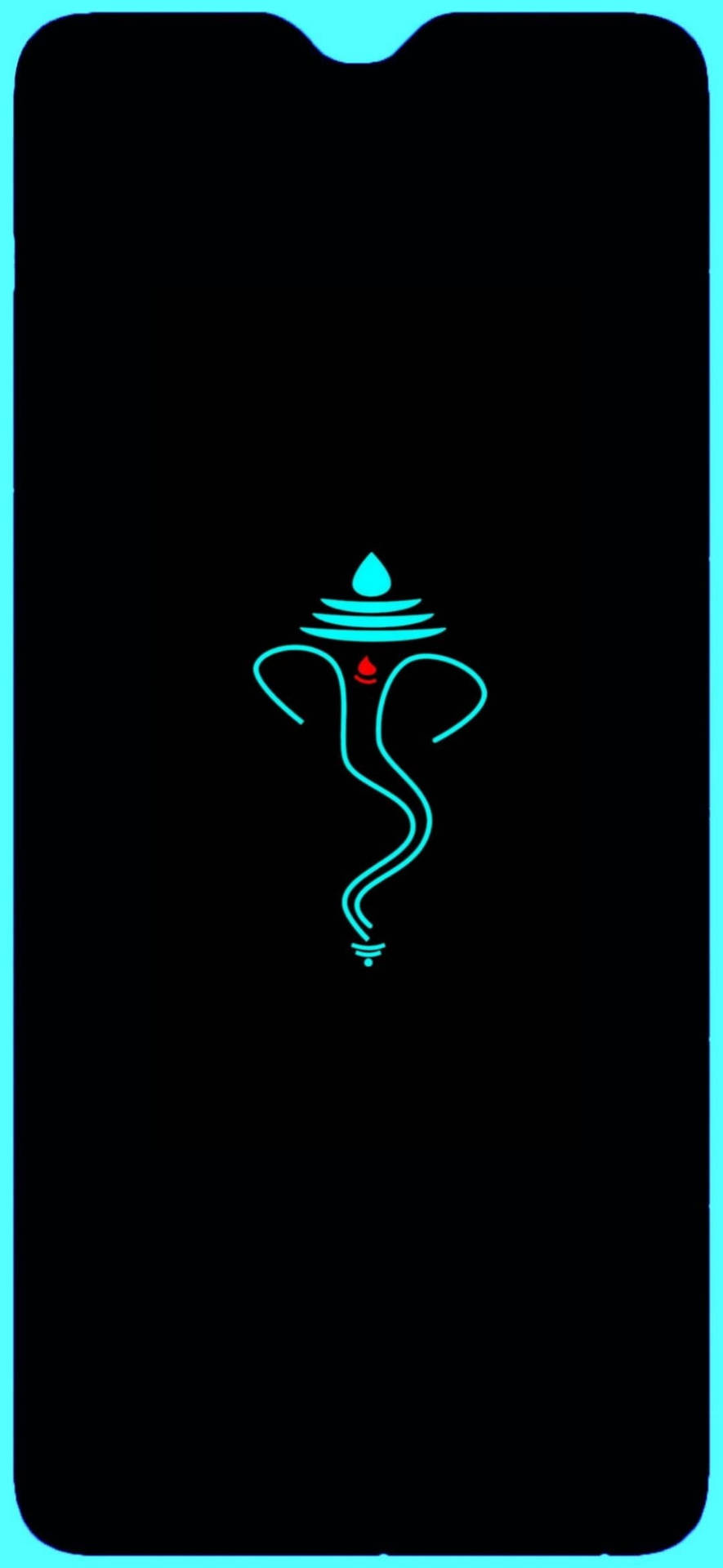 Enkelt Ganesh IPhone-ikon Tapet Wallpaper