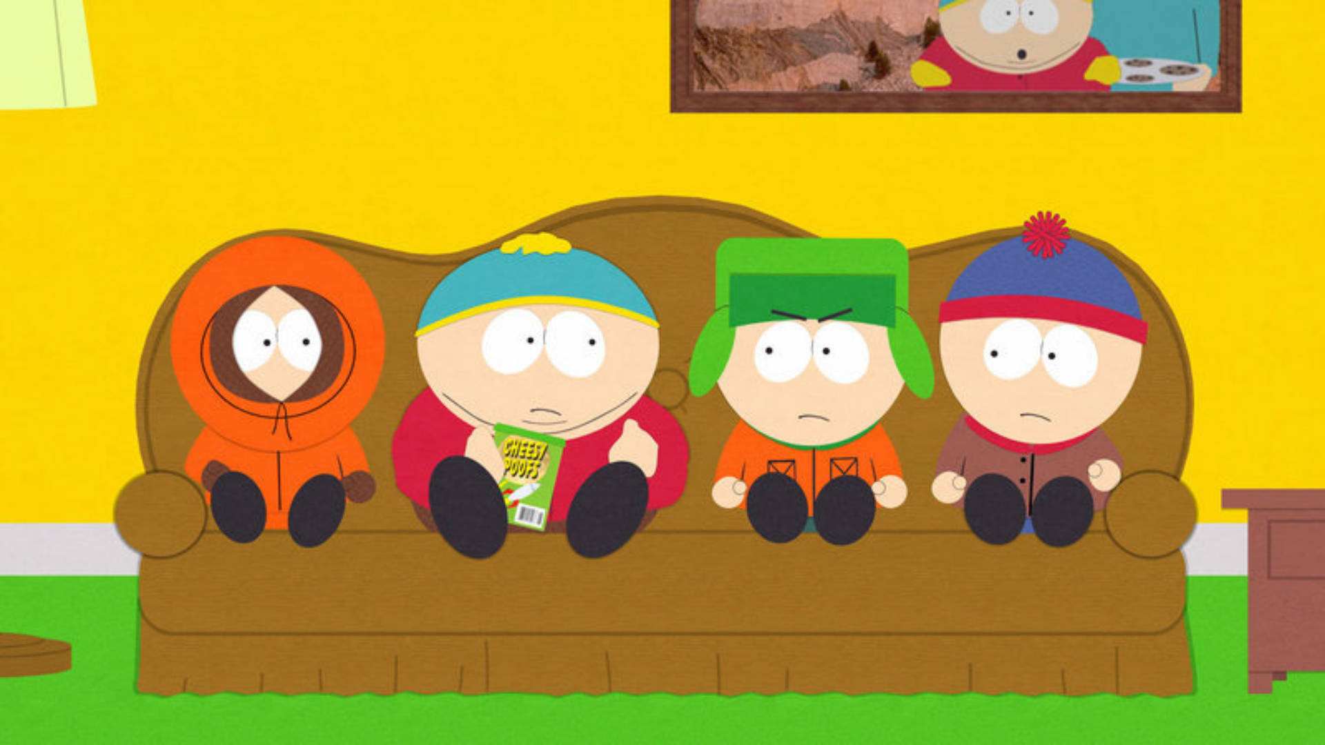 Stan Marsh&Friends In Living Room Wallpaper