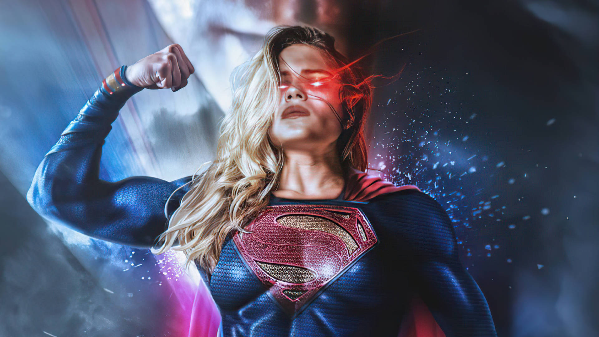 Supergirlspänner Muskeln. Wallpaper