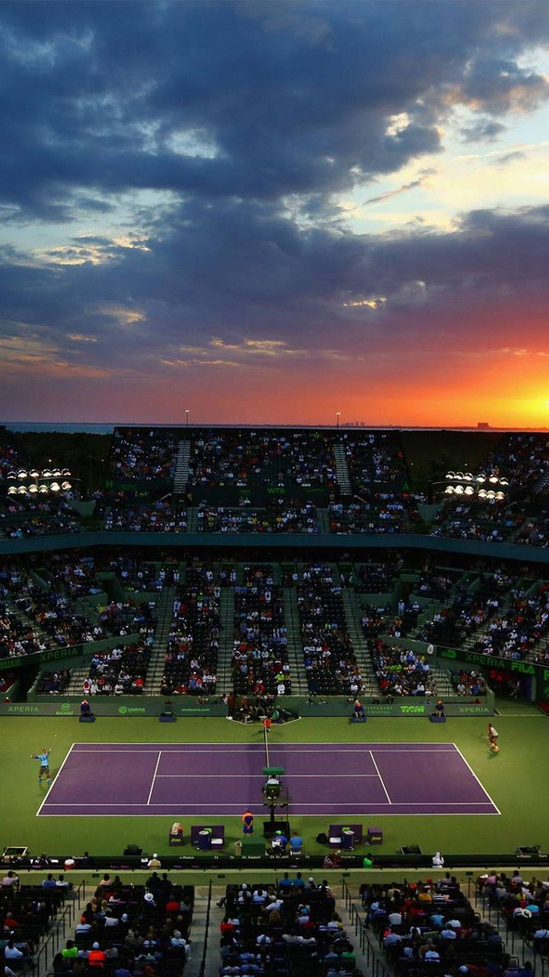 Tennisplatzim Stadion Handy Wallpaper