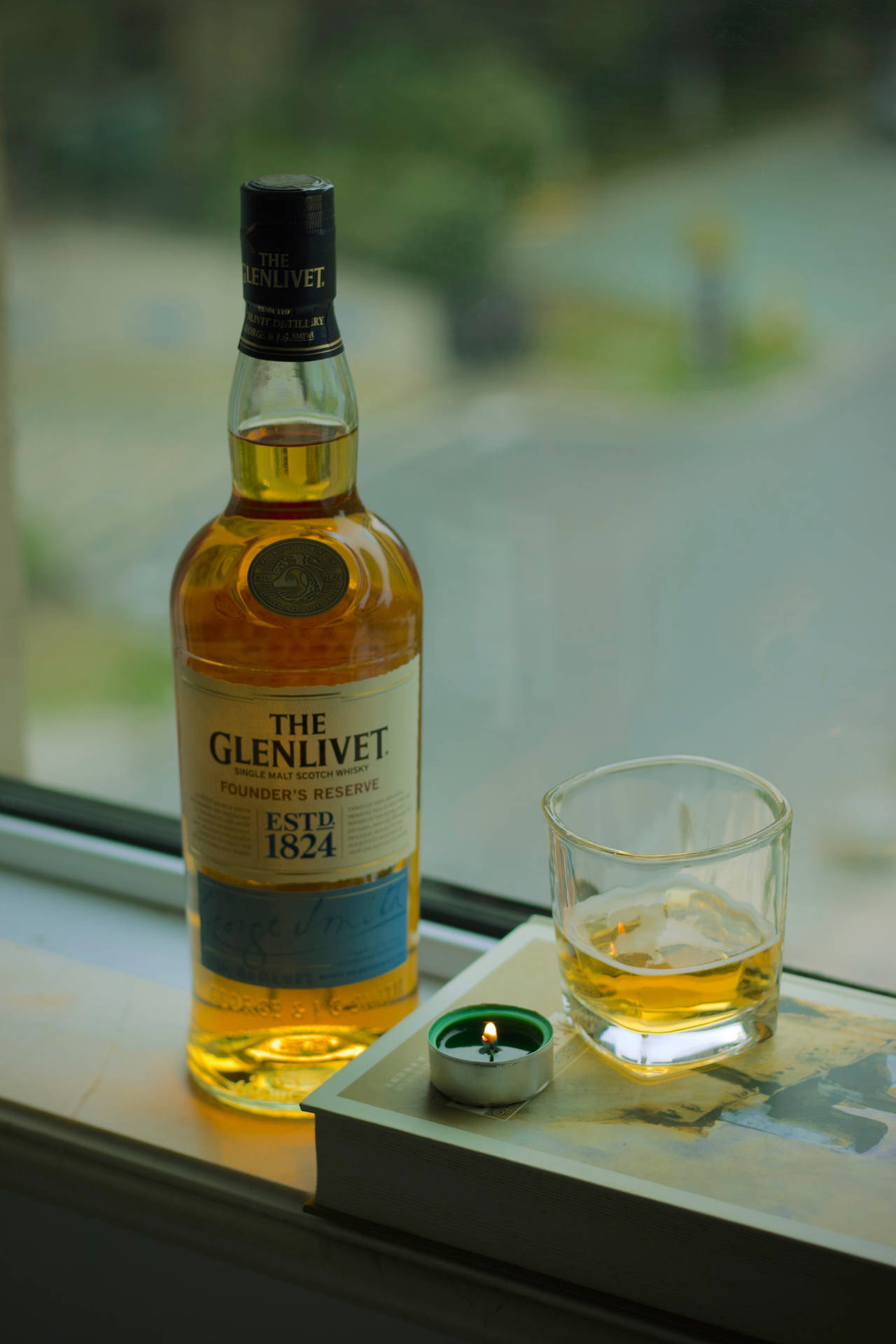 Agarrafa De Uísque Glenlivet. Papel de Parede