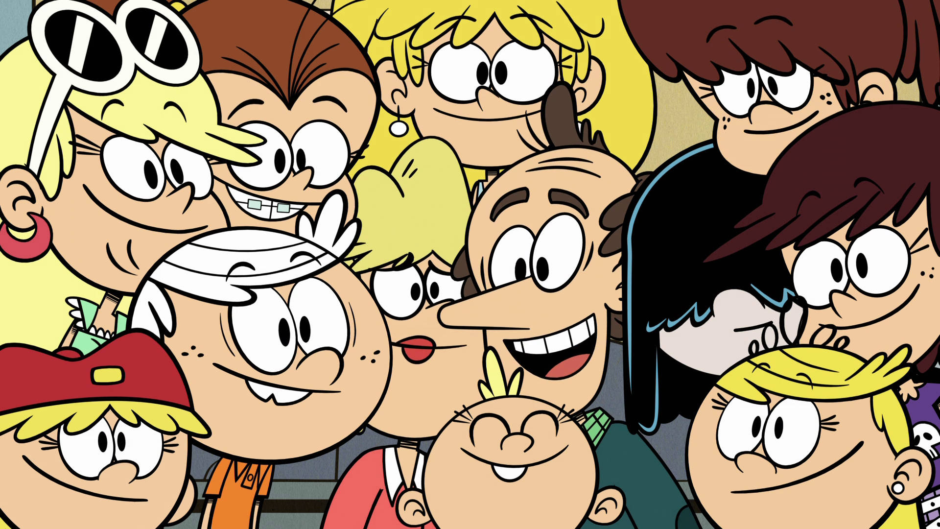 Loudhouse Komprimerad Familjporträtt Wallpaper