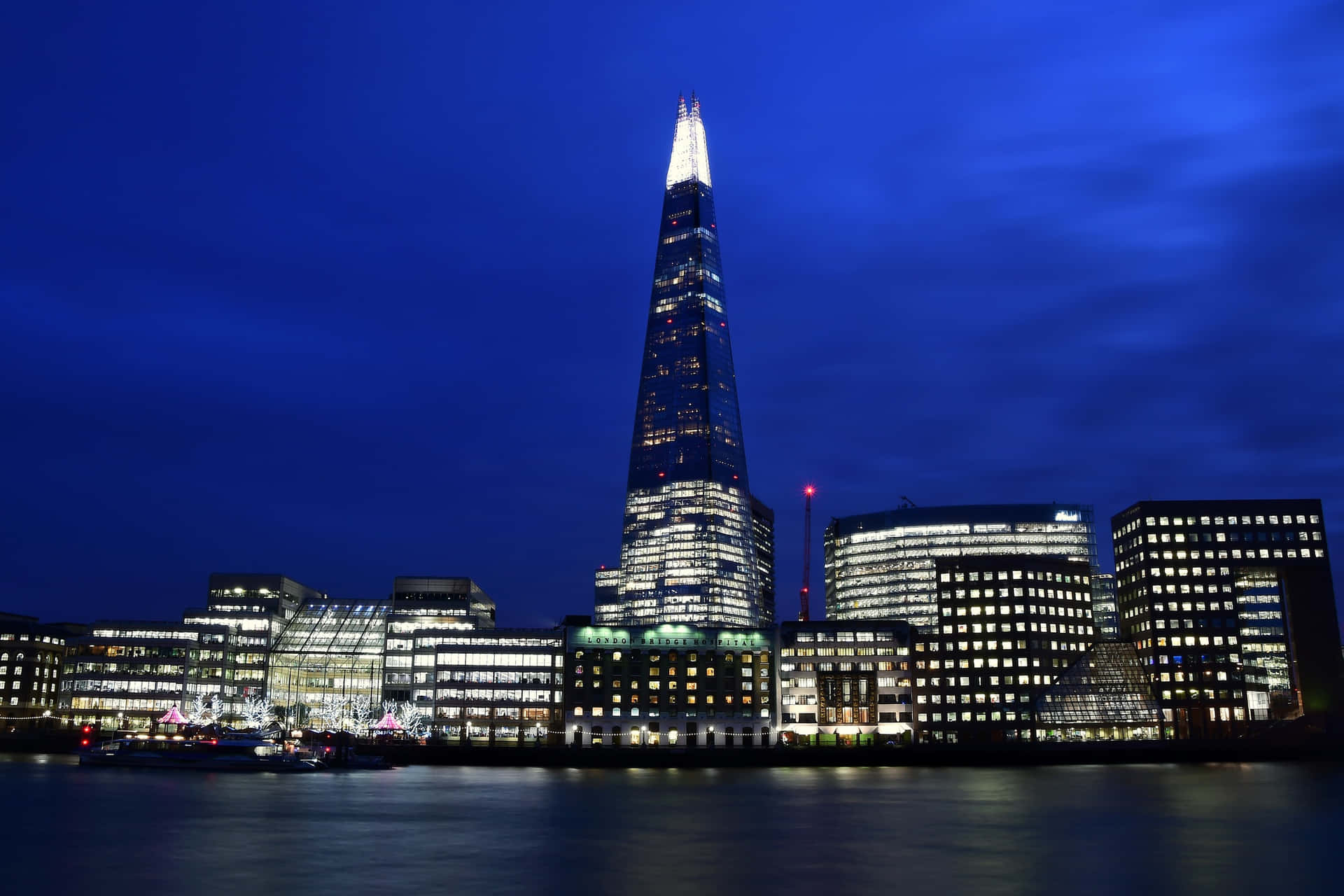 The Shard Skyline At Night Wallpaper