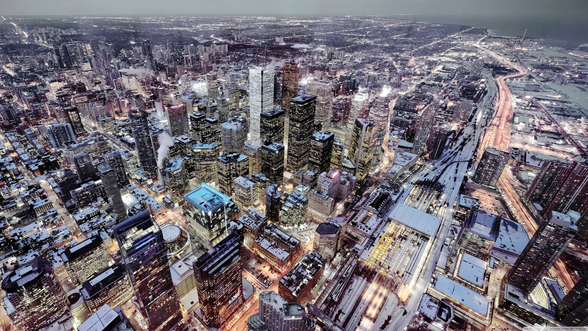 Toronto,canadá En Vista Aérea. Fondo de pantalla