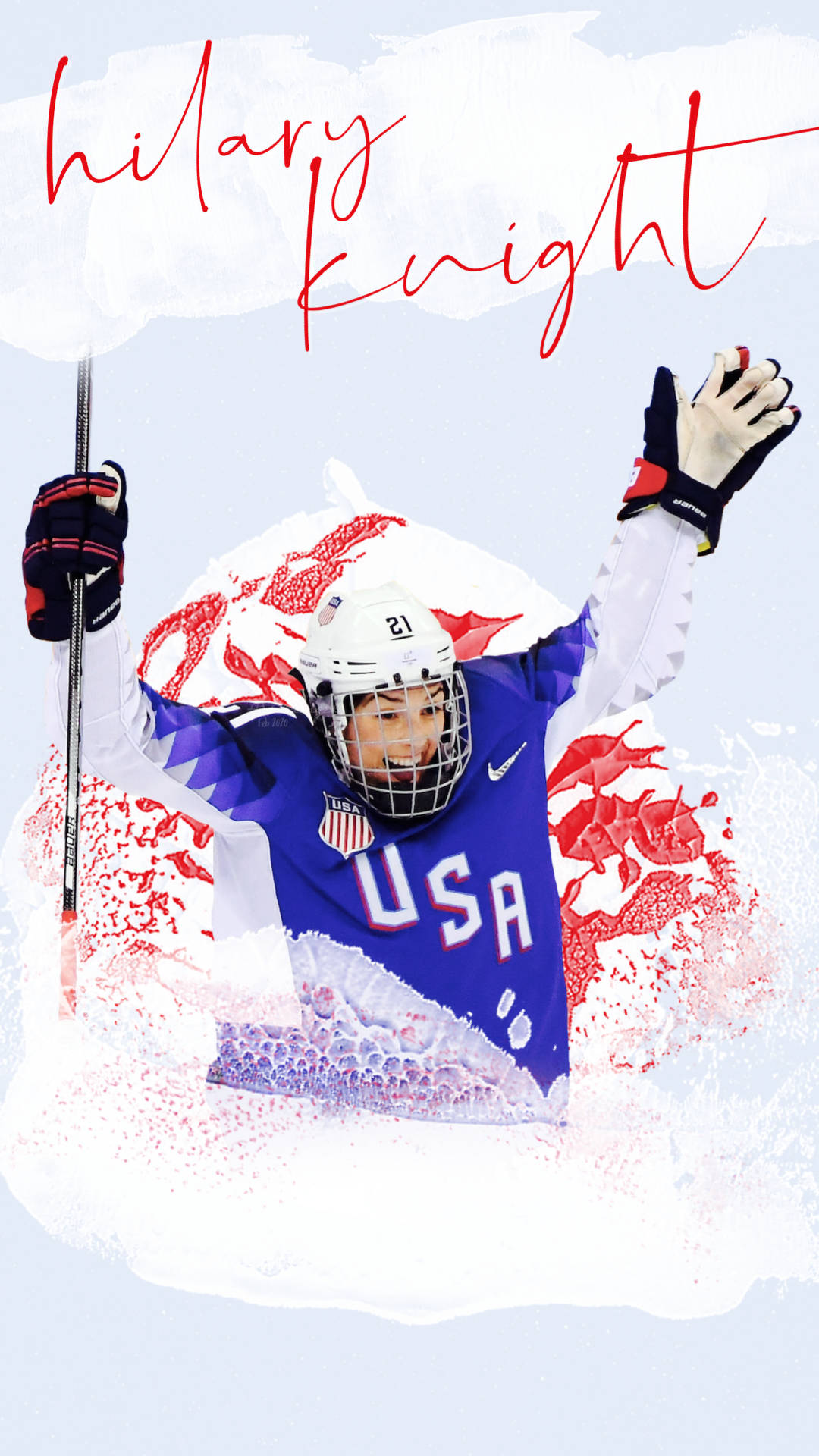 Usaathletin Hilary Knight Poster Kunst Wallpaper