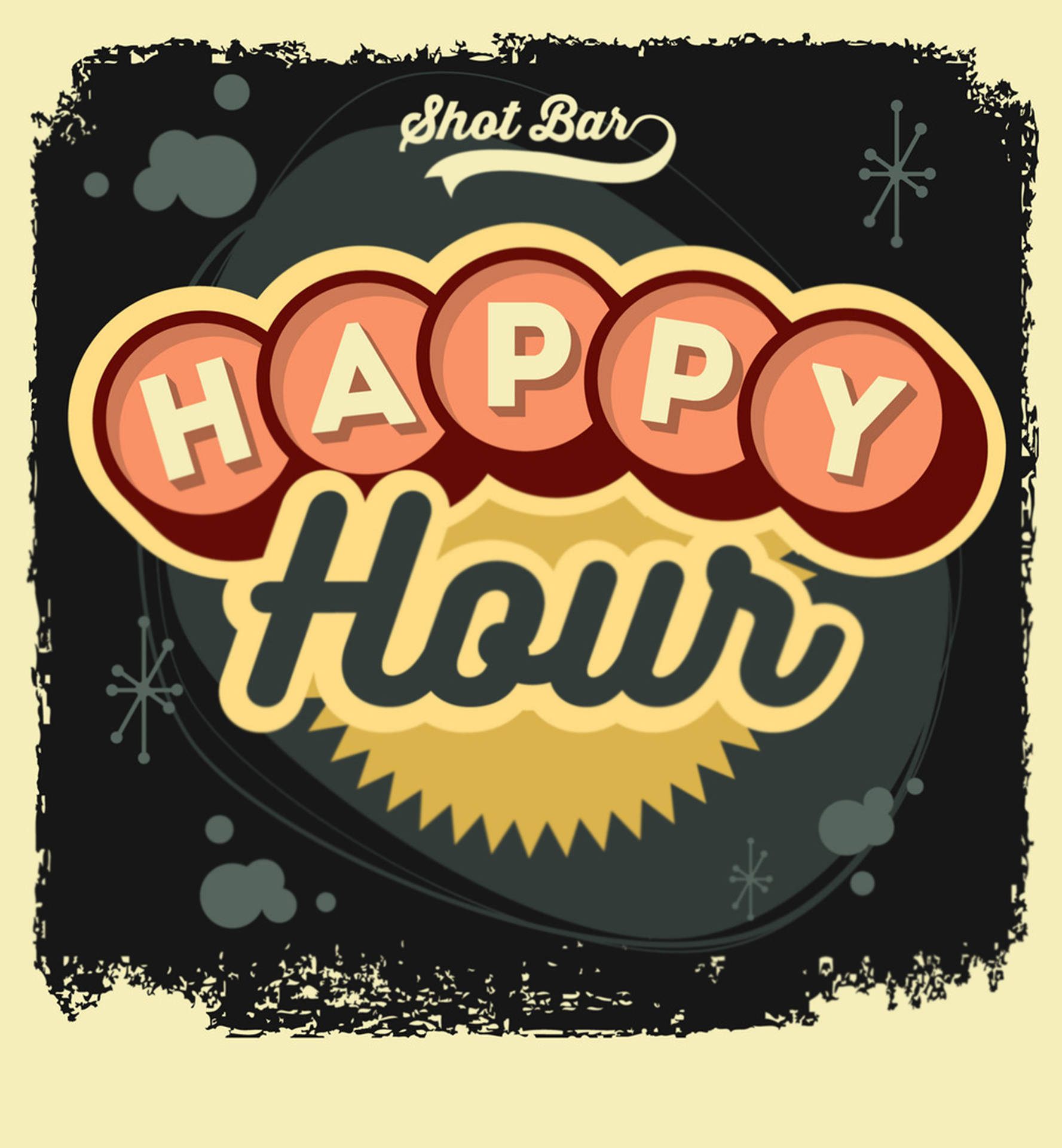 Vintage Happy Hour Wallpaper