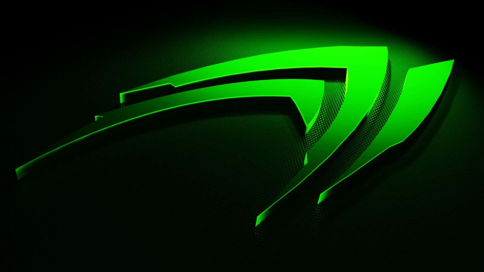 A Green Logo On A Black Background Wallpaper