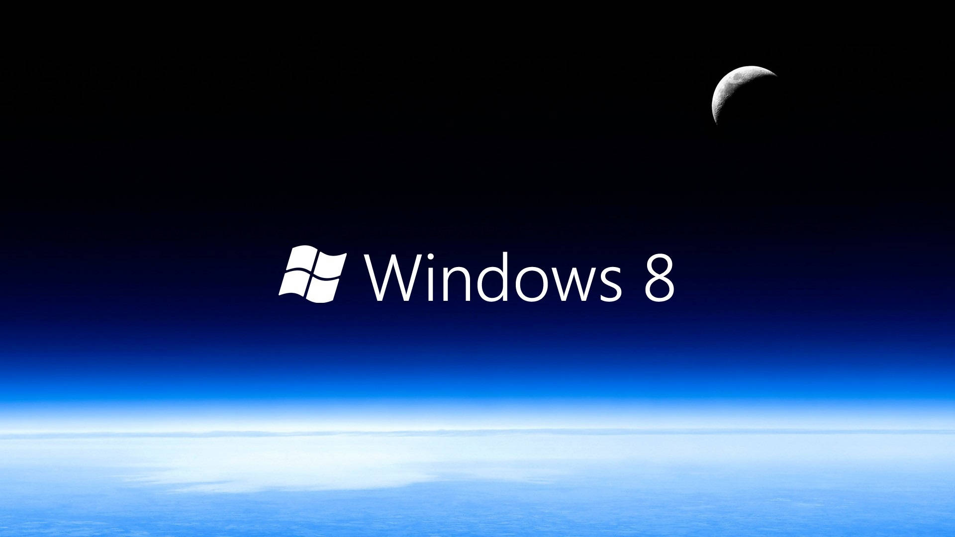 Fundode Tela Do Windows 8 Com O Tema Espacial. Papel de Parede