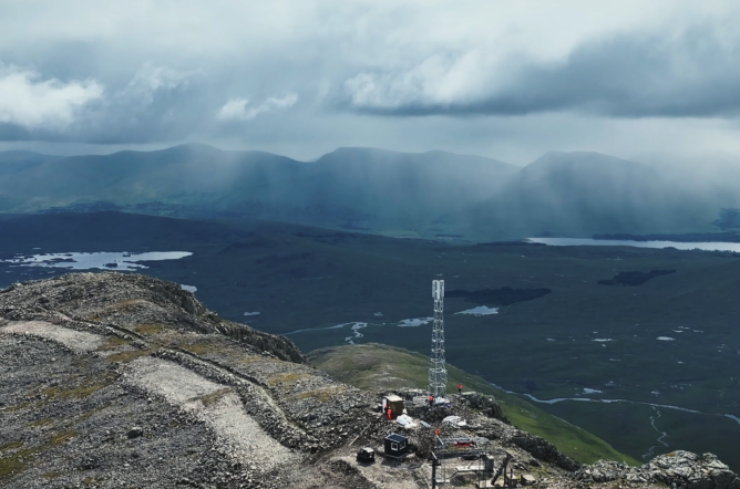 Virgin Media O2 completes first stage of shared rural network with UK’s highest mobile mast at Glencoe