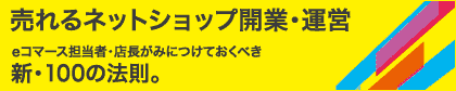 売れるネットショップ開業・運営eコマース担当者・店長が身につけておくべき新・100の法則。