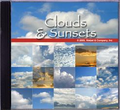 Clouds & Sunsets - Photoshop Backgrounds on CD