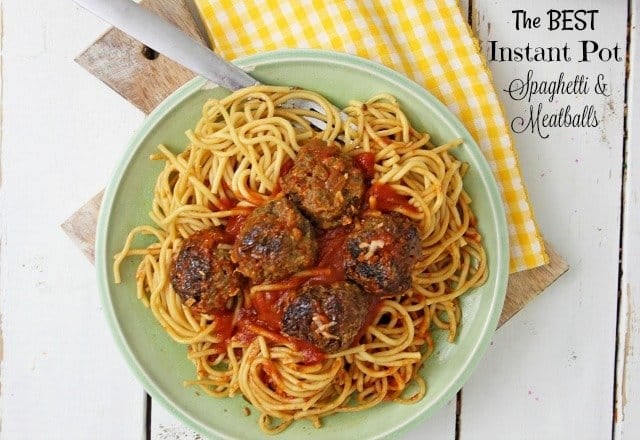 Instant Pot Spaghetti and Meatballs