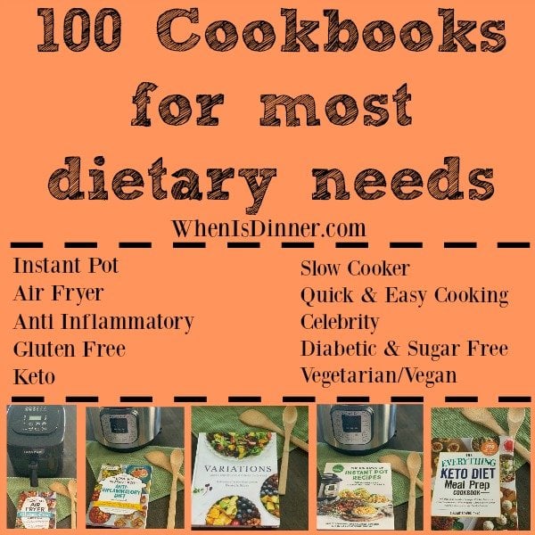 100 Cookbooks for most dietary needs