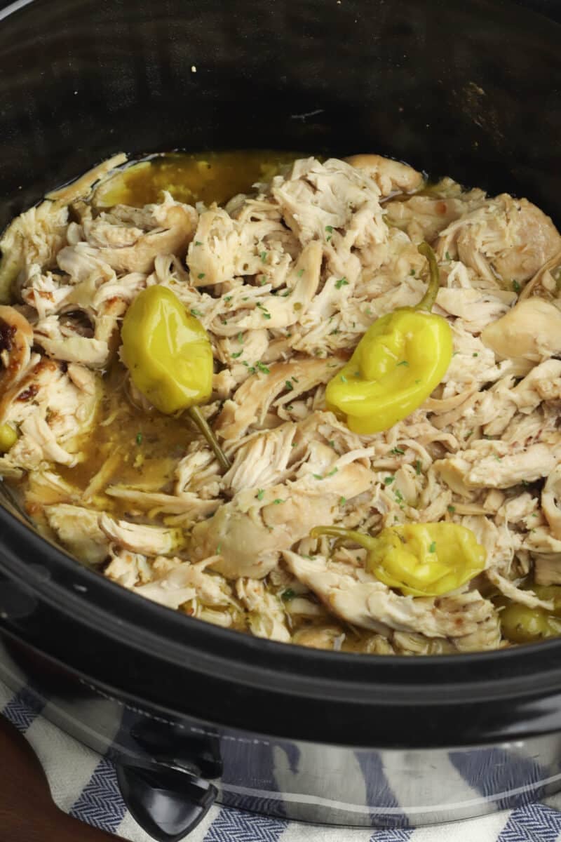 Slow Cooker Mississippi Chicken