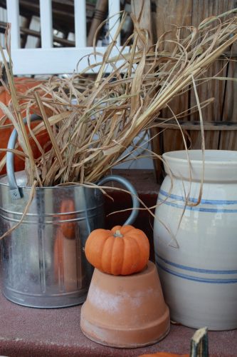 hygge fall front porch decor