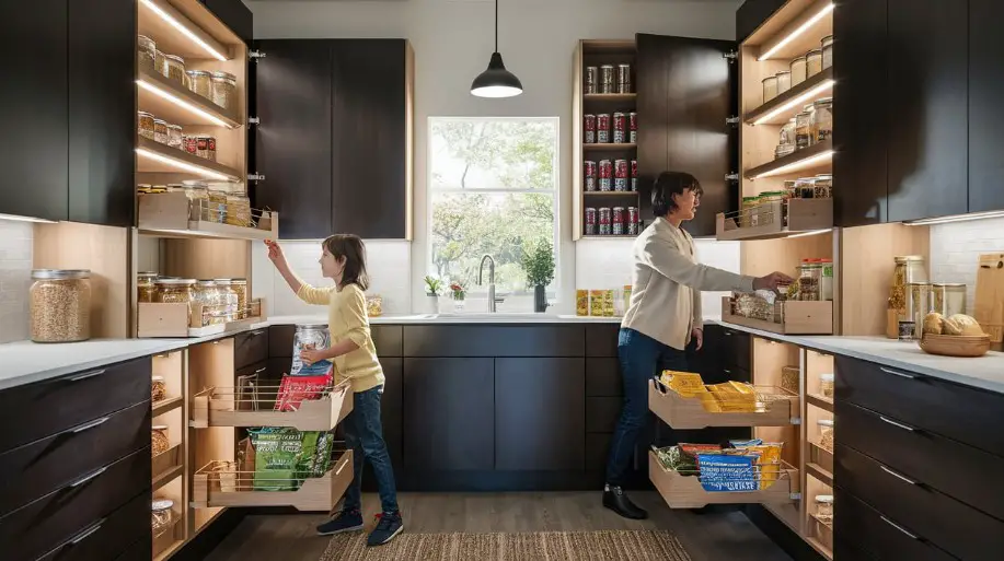 Install Pull-Out Shelves