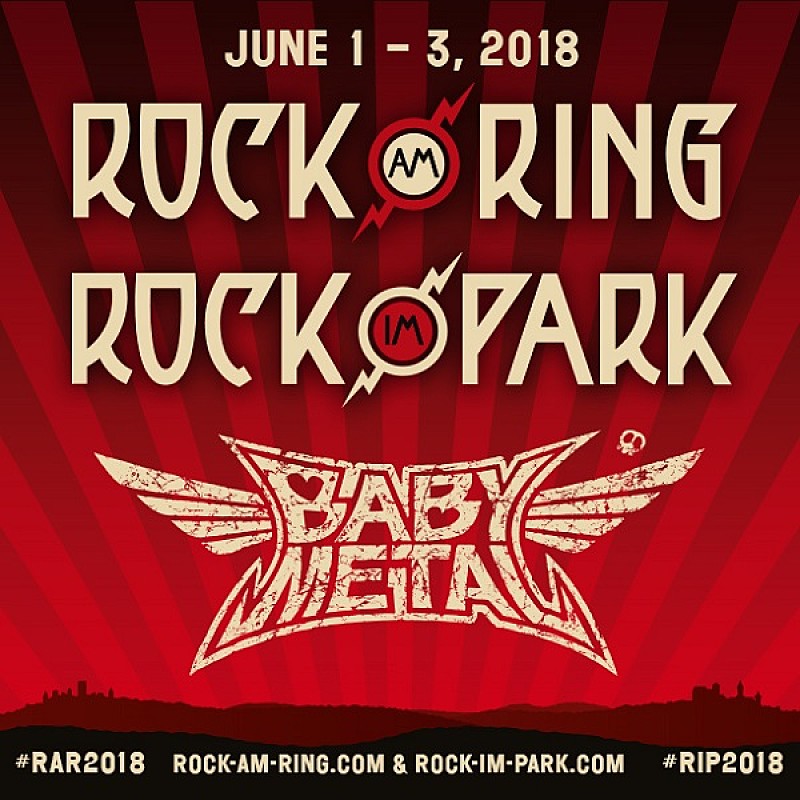 BABYMETAL、ドイツのロックフェス【Rock am Ring 2018/Rock im Park 2018】に出演決定