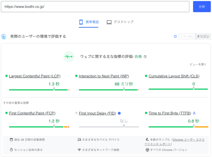 Pagespeed Insightsを使うことで、ページの読み込み速度に関する問題点を特定し、解消方法を知ることができます。