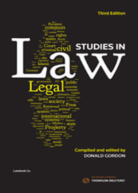 Studies in Law : Third Edition - Donald Gordon