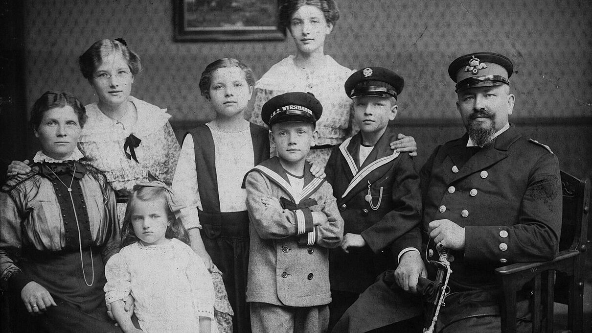 Group photo of the family of Friedrich Baltrusch (1914/1918)