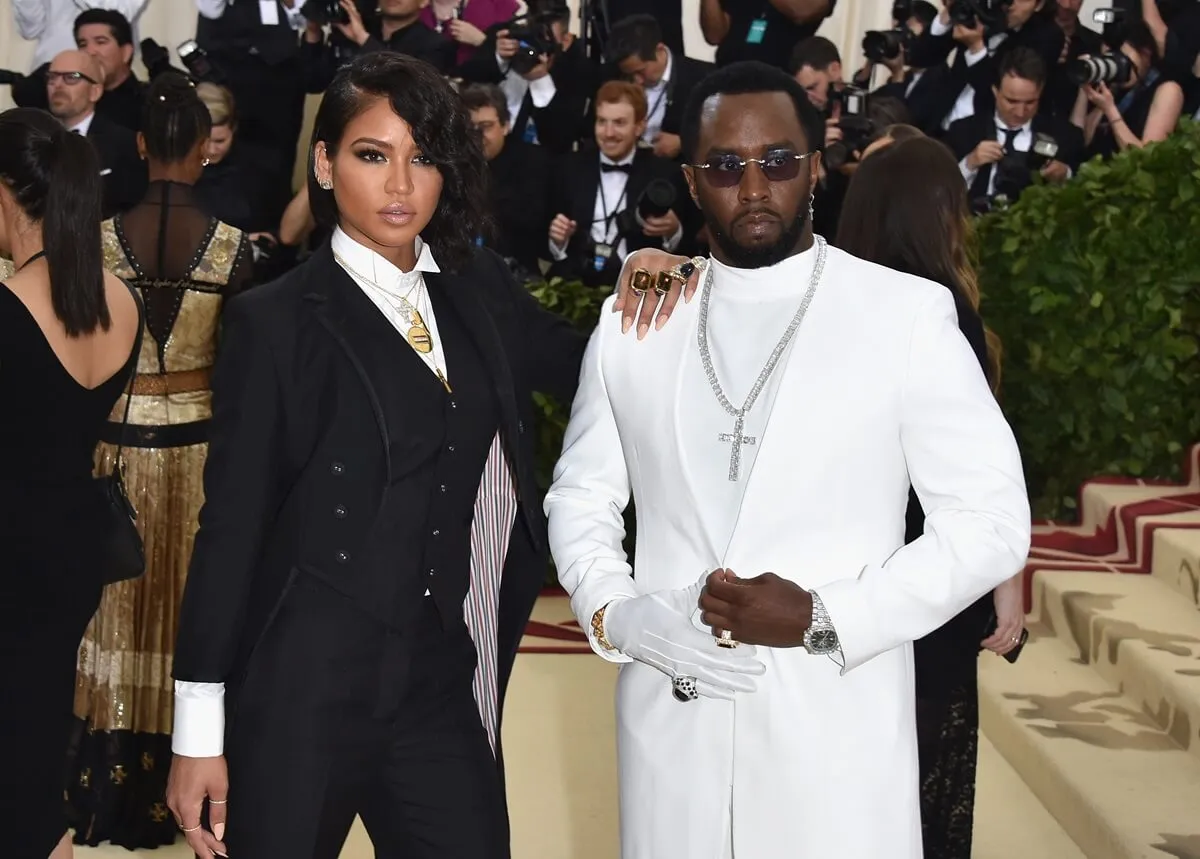 Cassie Ventura and Sean "Diddy" Combs attend the Heavenly Bodies: Fashion & The Catholic Imagination Costume Institute Gala at The Metropolitan Museum of Art on May 7, 2018 in New York City.