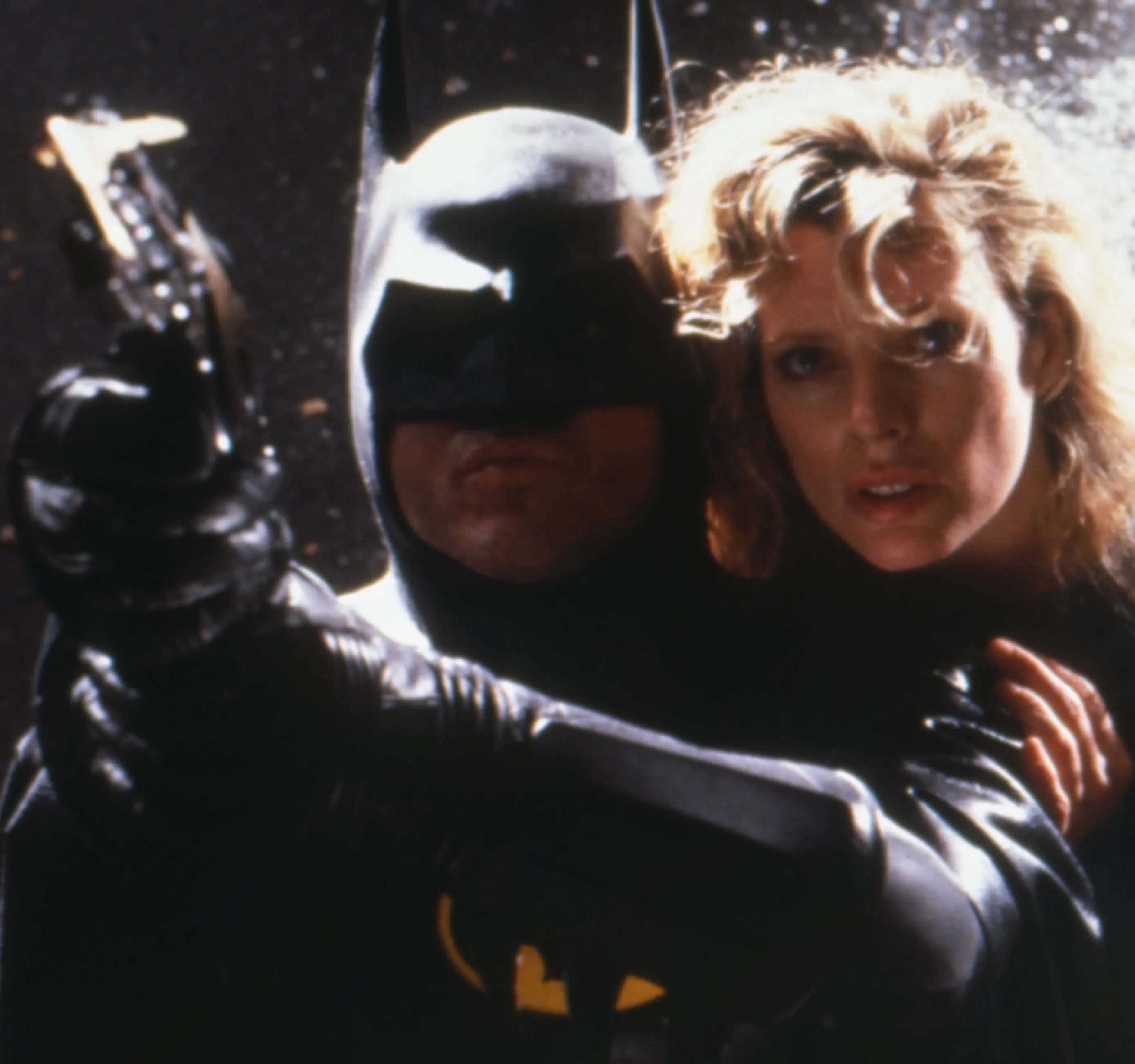 Michael Keaton and Kim Basinger in Tim Burton's 'Batman'