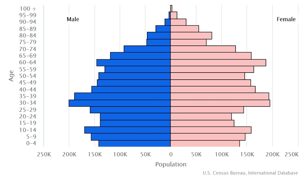 2023 population pyramid