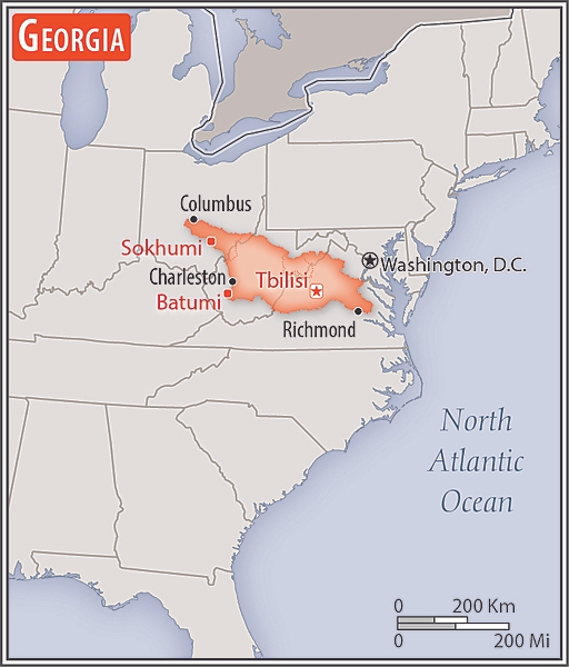 Area comparison map