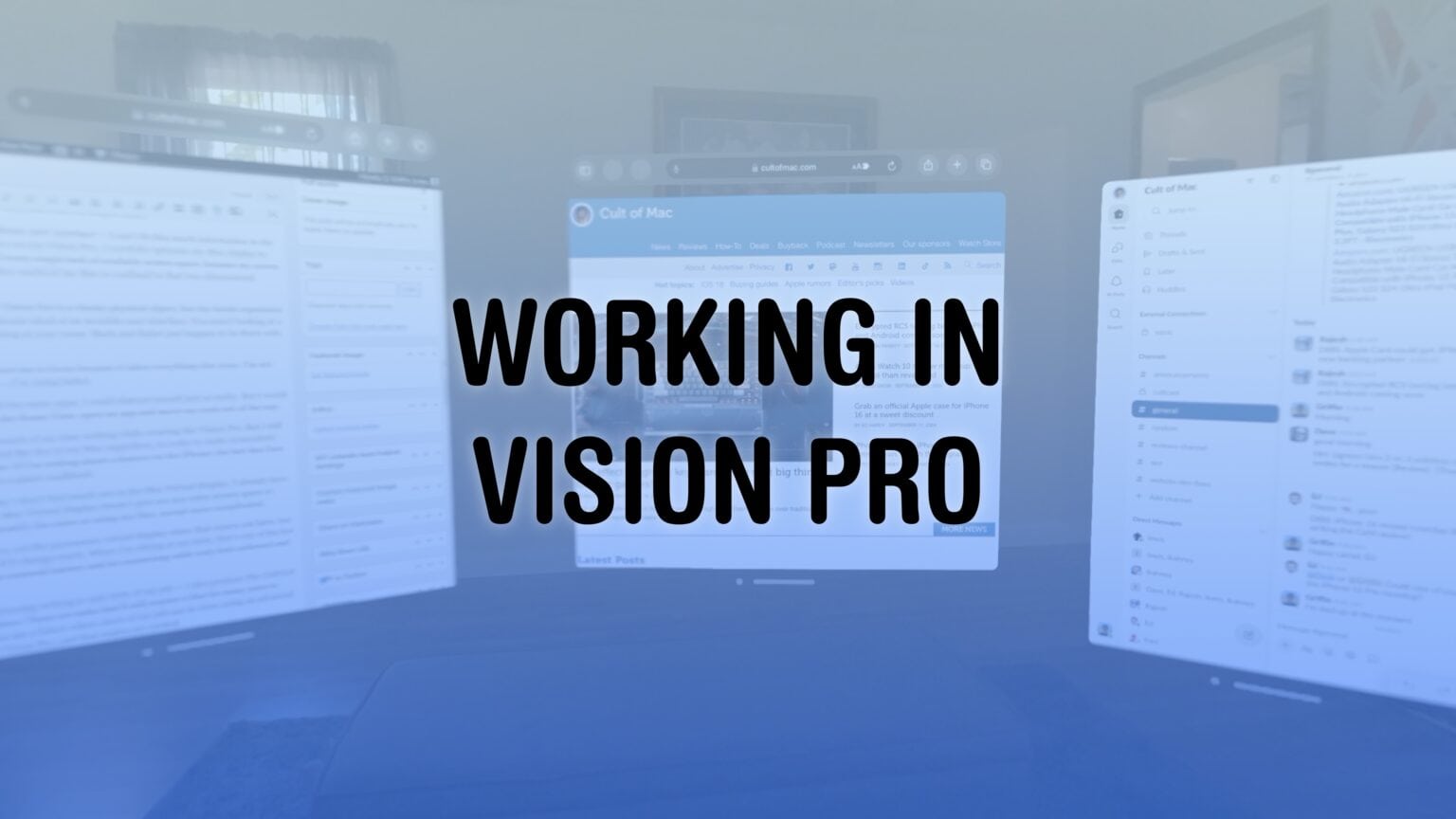 Working in Vision Pro