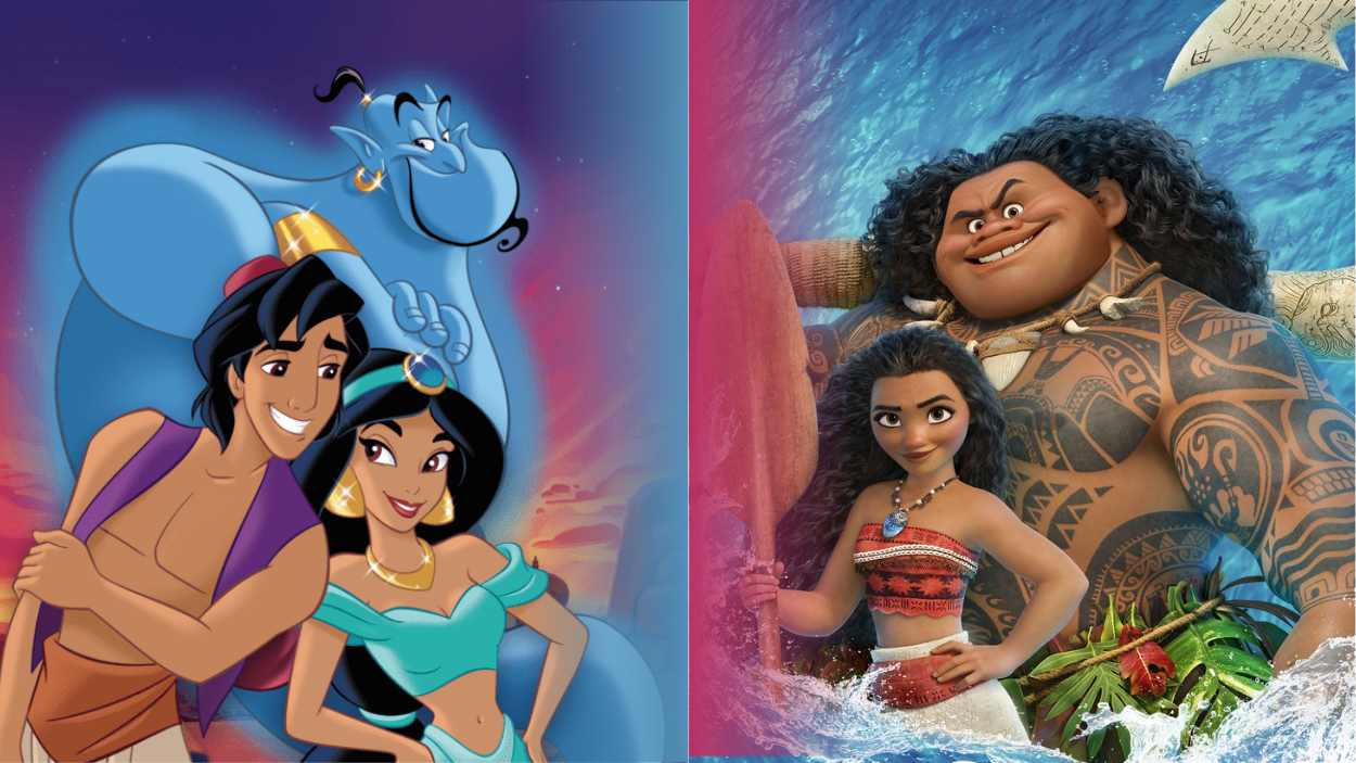 Aladdín y Vaiana son dos de las películas de Disney con cameo misterioso.