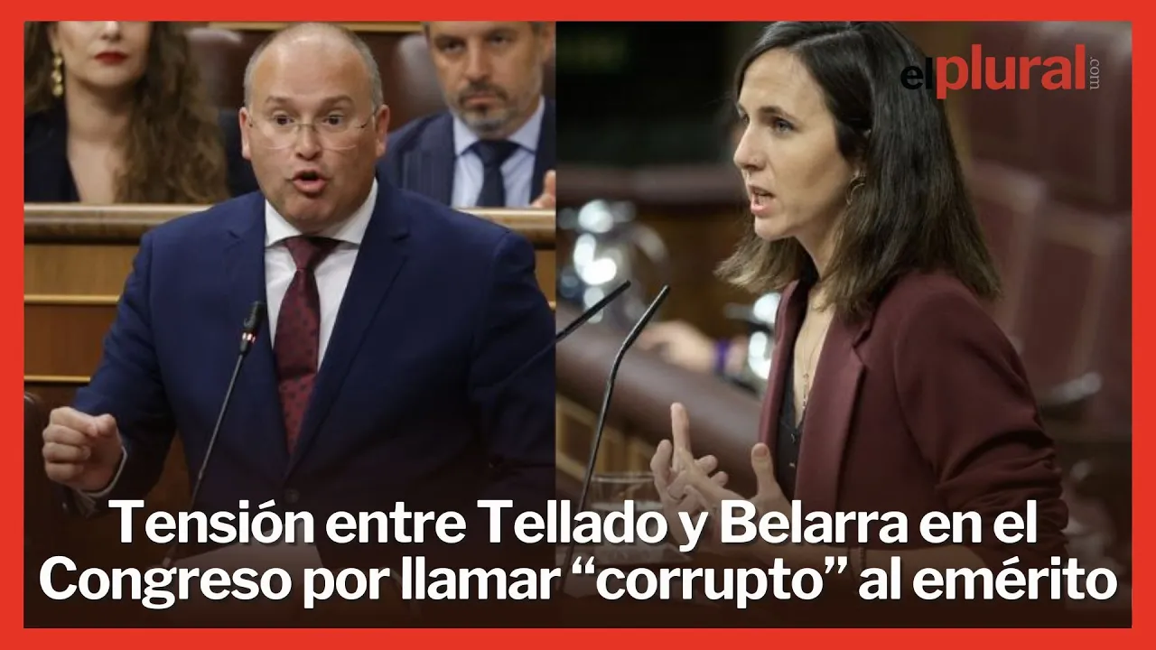 Tensión entre Tellado y Belarra en el Congreso por llamar “corrupto” al rey emérito