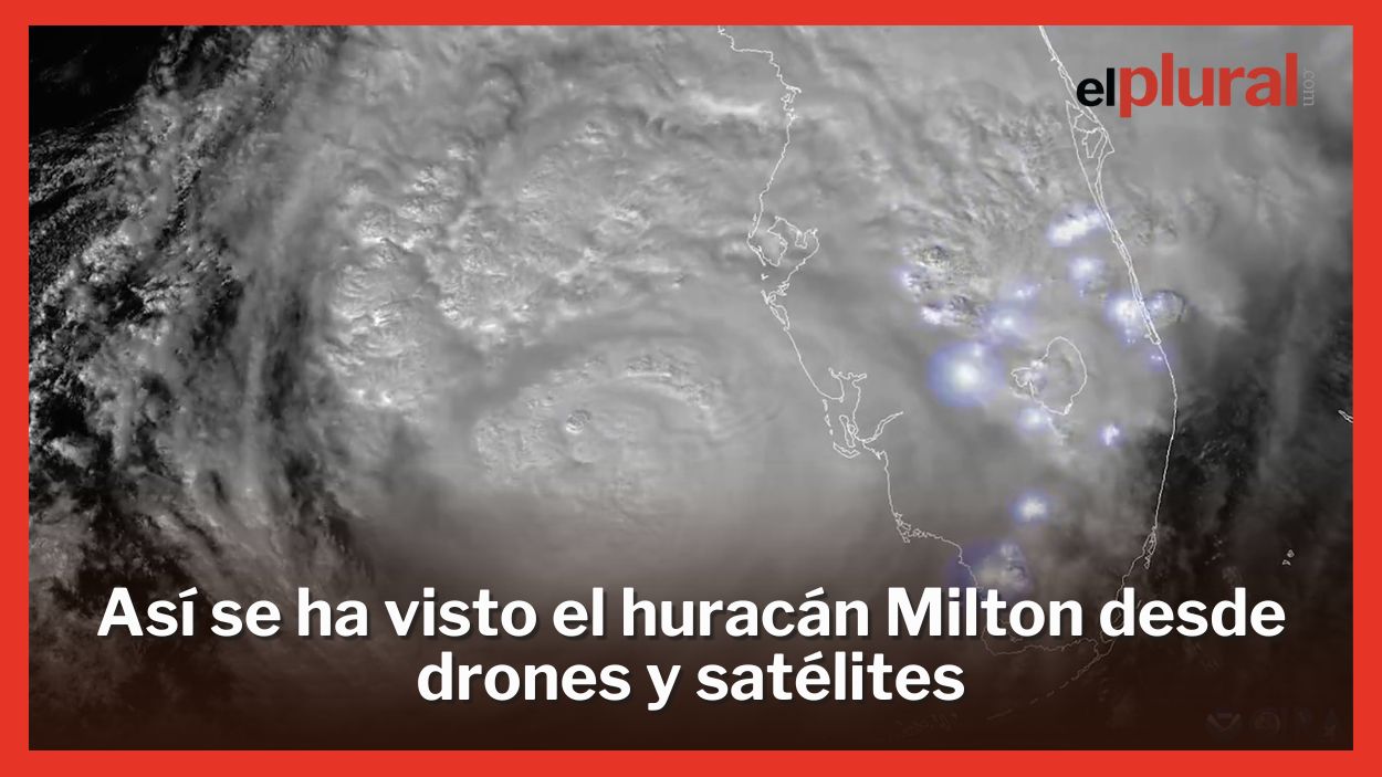 Así se ha visto el huracán Milton desde drones y satélites